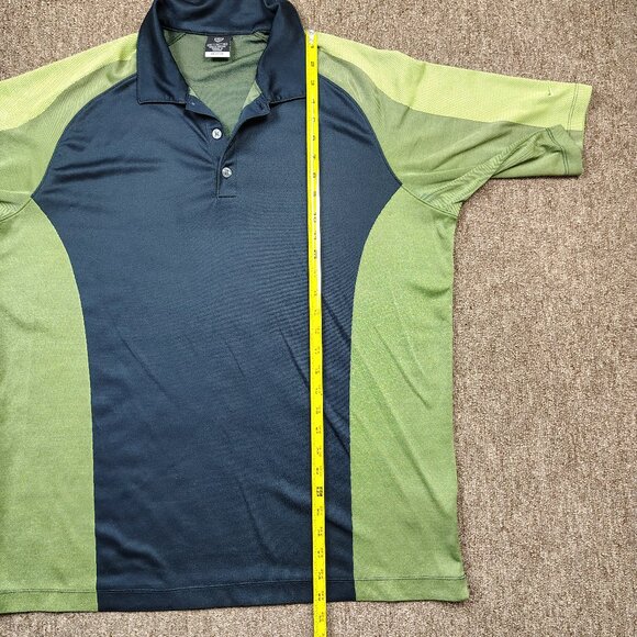 NIKE GOLF Polo Shirt Men XL Green Black Dri-Fit UV Short Sleeve Performance - Picture 6 of 8